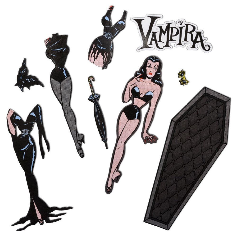 Vampira Glamour Ghoul Dress Up Magnet Set - Kreepsville