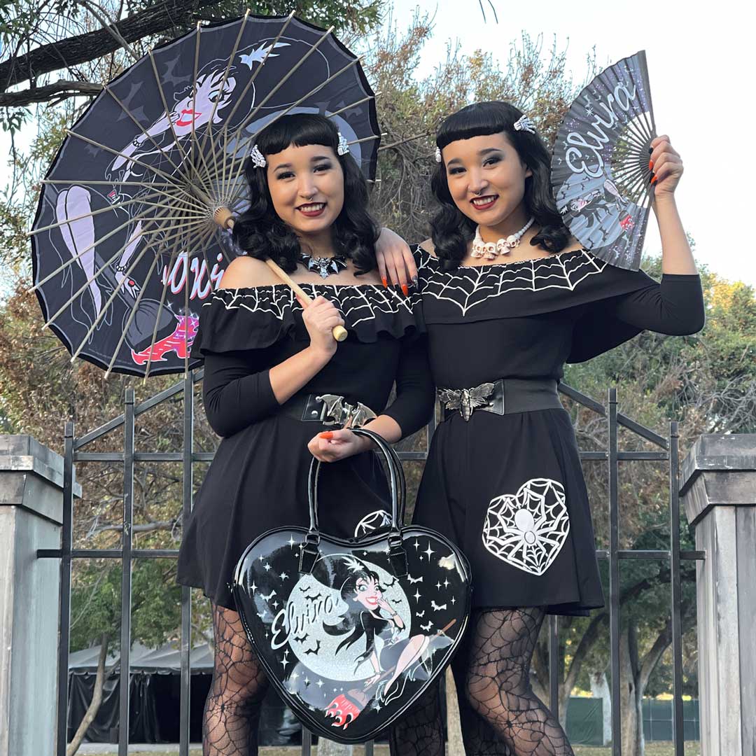 Elvira Bewitched Fabric Parasol
