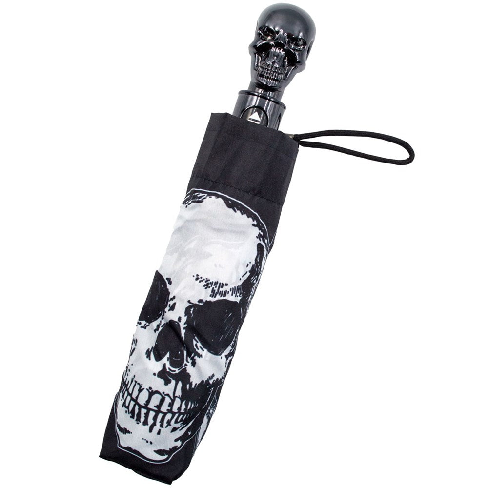 Skull Handle Anatomical Skull And Bones Umbrella - Kreepsville