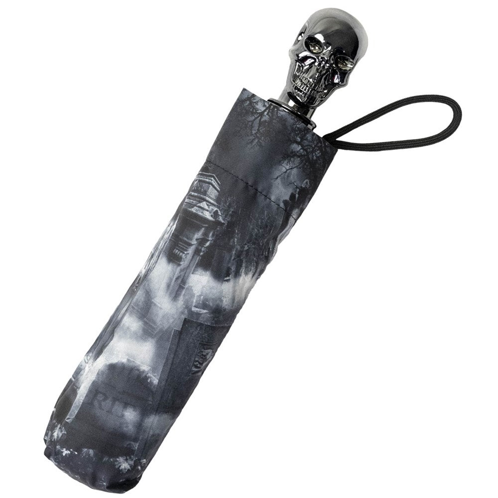 Skull Handle Cemetery Umbrella - Kreepsville