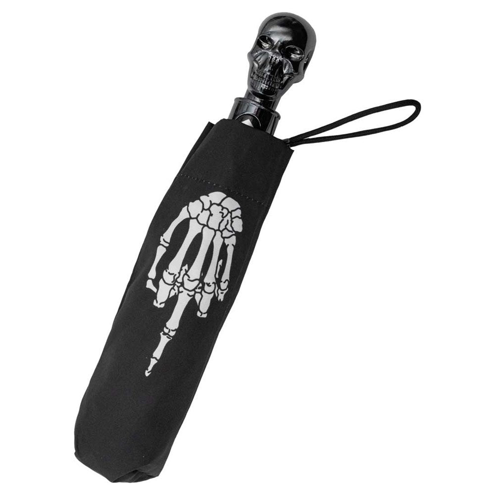 Skull Handle Skeleton Middle Finger Anti UV Umbrella