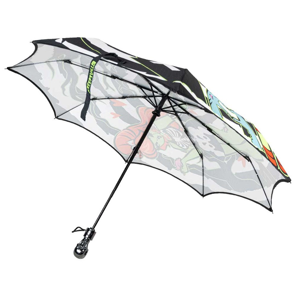 Skull Handle Zombie Girl Anti UV Umbrella