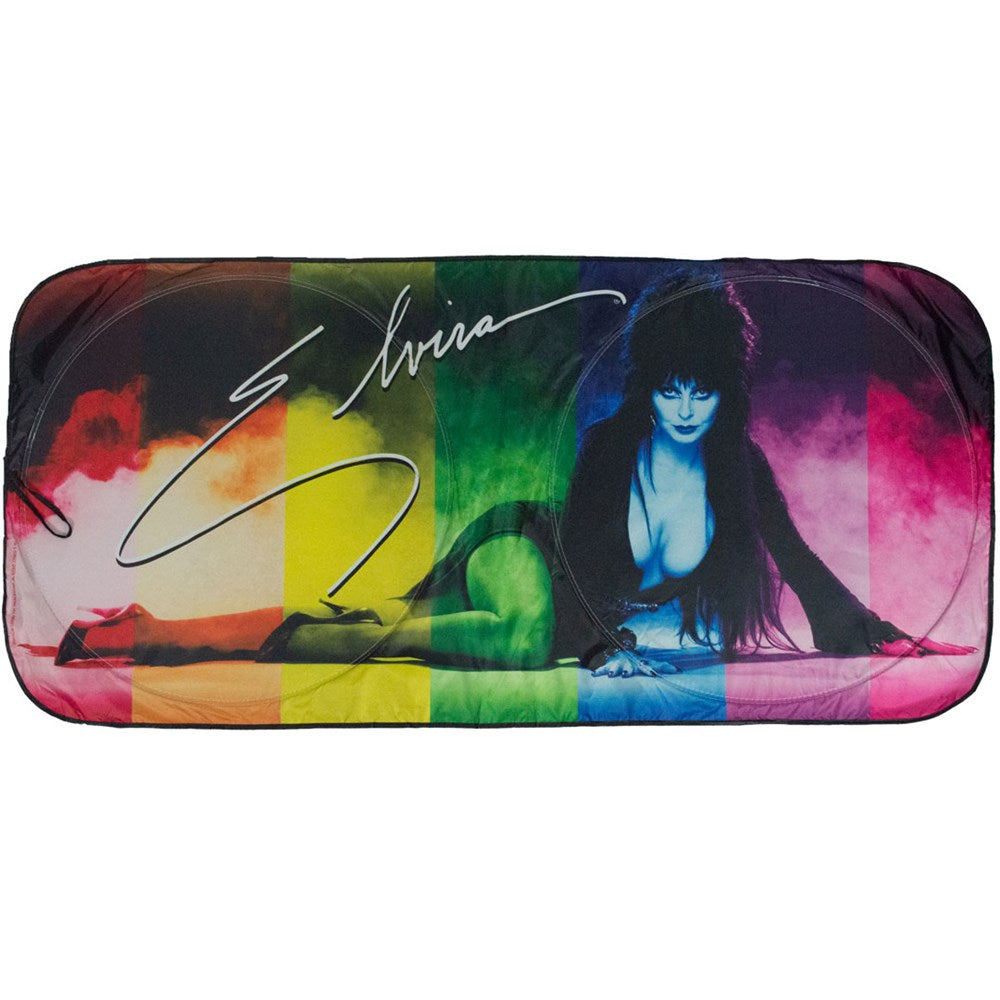 Elvira Car Sun Visor Rainbow Mist - Kreepsville