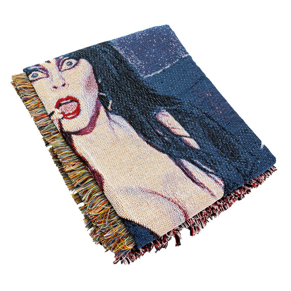 Elvira Popcorn Tapestry Throw Blanket - Kreepsville