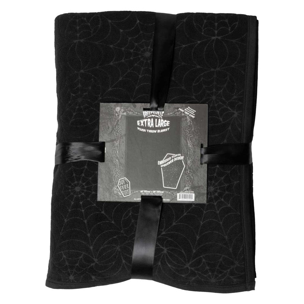 Embossed Spiderweb XL Throw Blanket