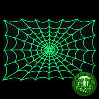 Thumbnail for Less Than Perfect Spiderweb Glow In The Dark Throw Blanket - Kreepsville