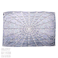 Thumbnail for Spiderweb Glow In The Dark Throw Blanket - Kreepsville