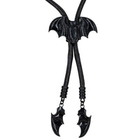 Thumbnail for Bat Black Bolo Western Tie - Kreepsville