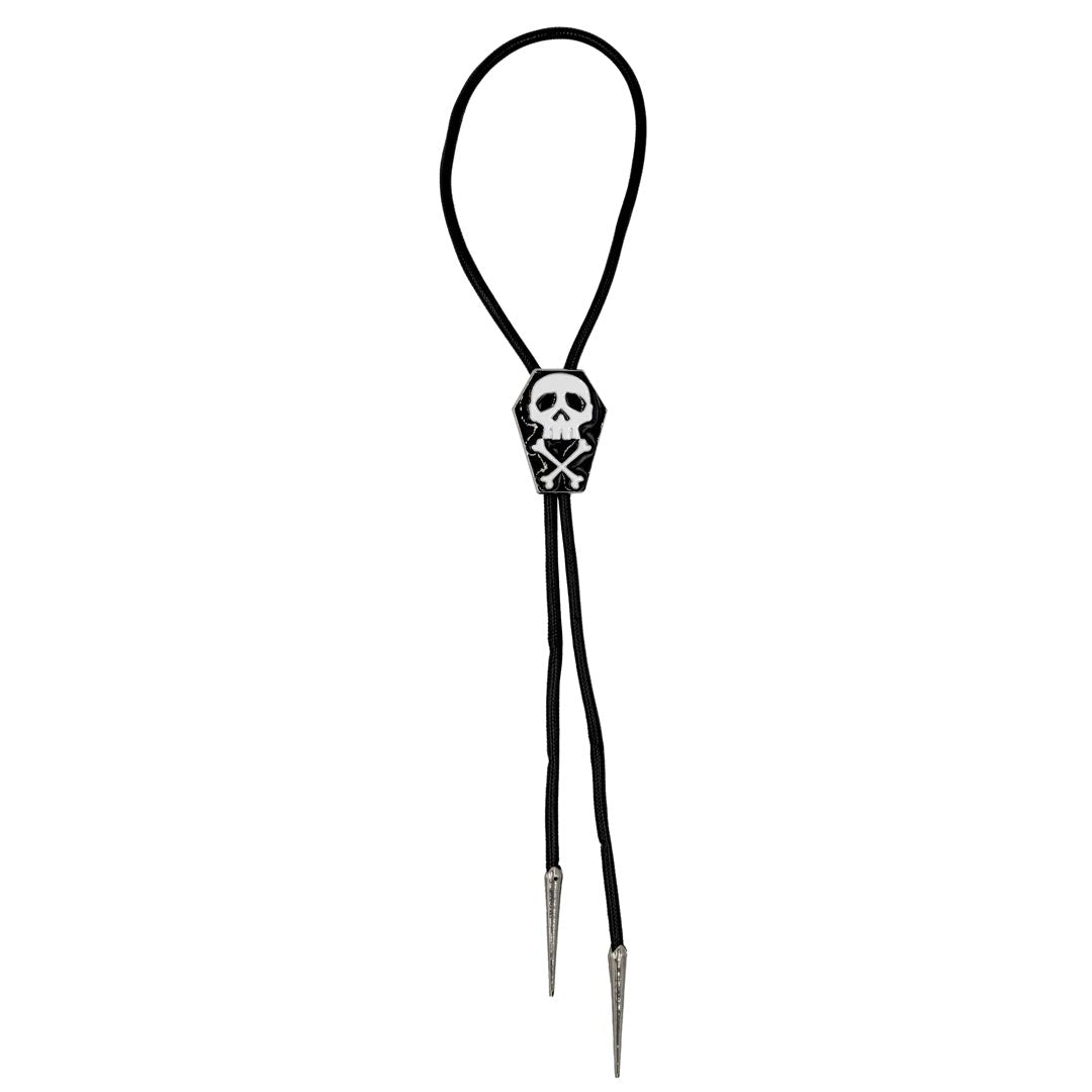 Coffin Skull Bones Bolo Western Tie - Kreepsville