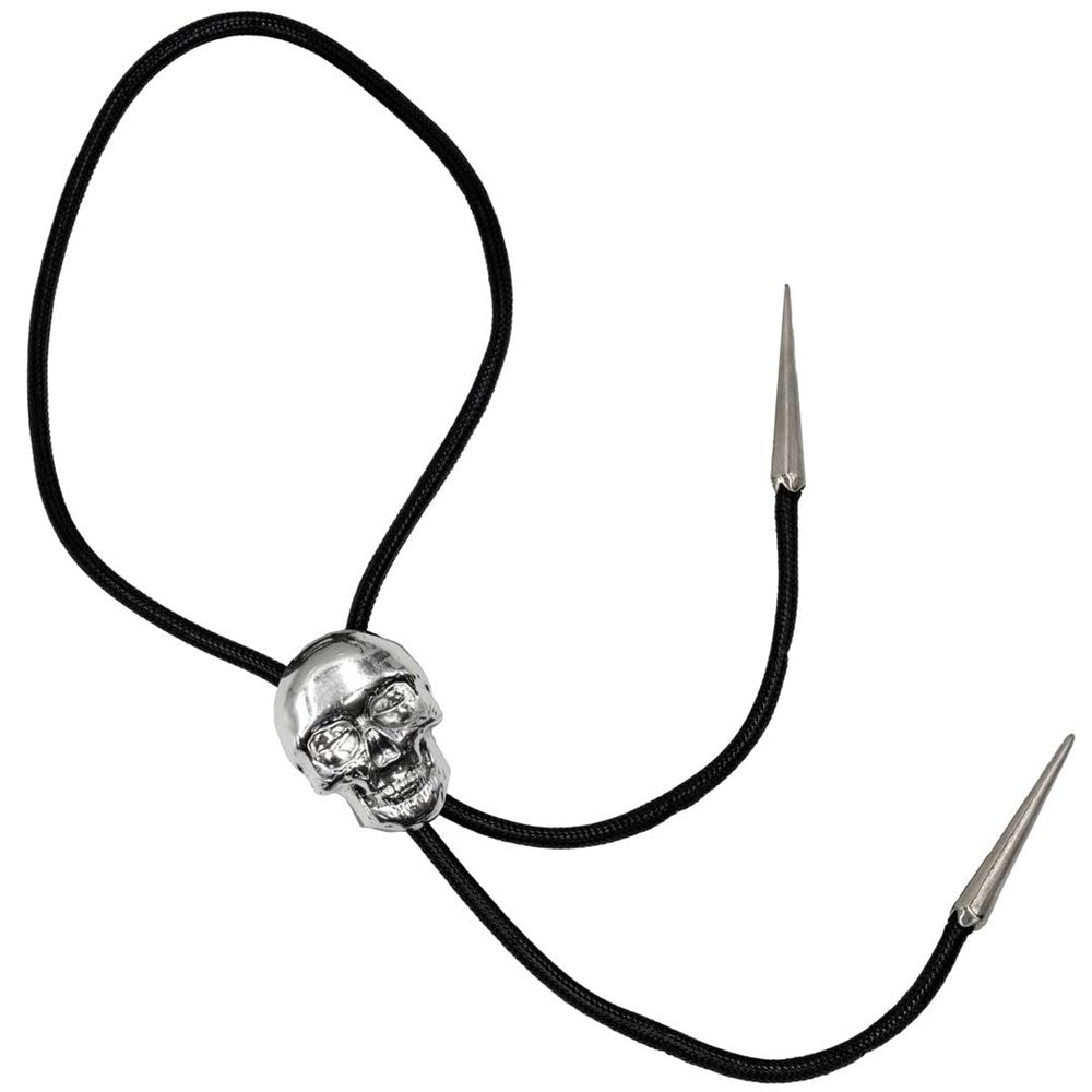 Skull Chrome Bolo Western Tie - Kreepsville