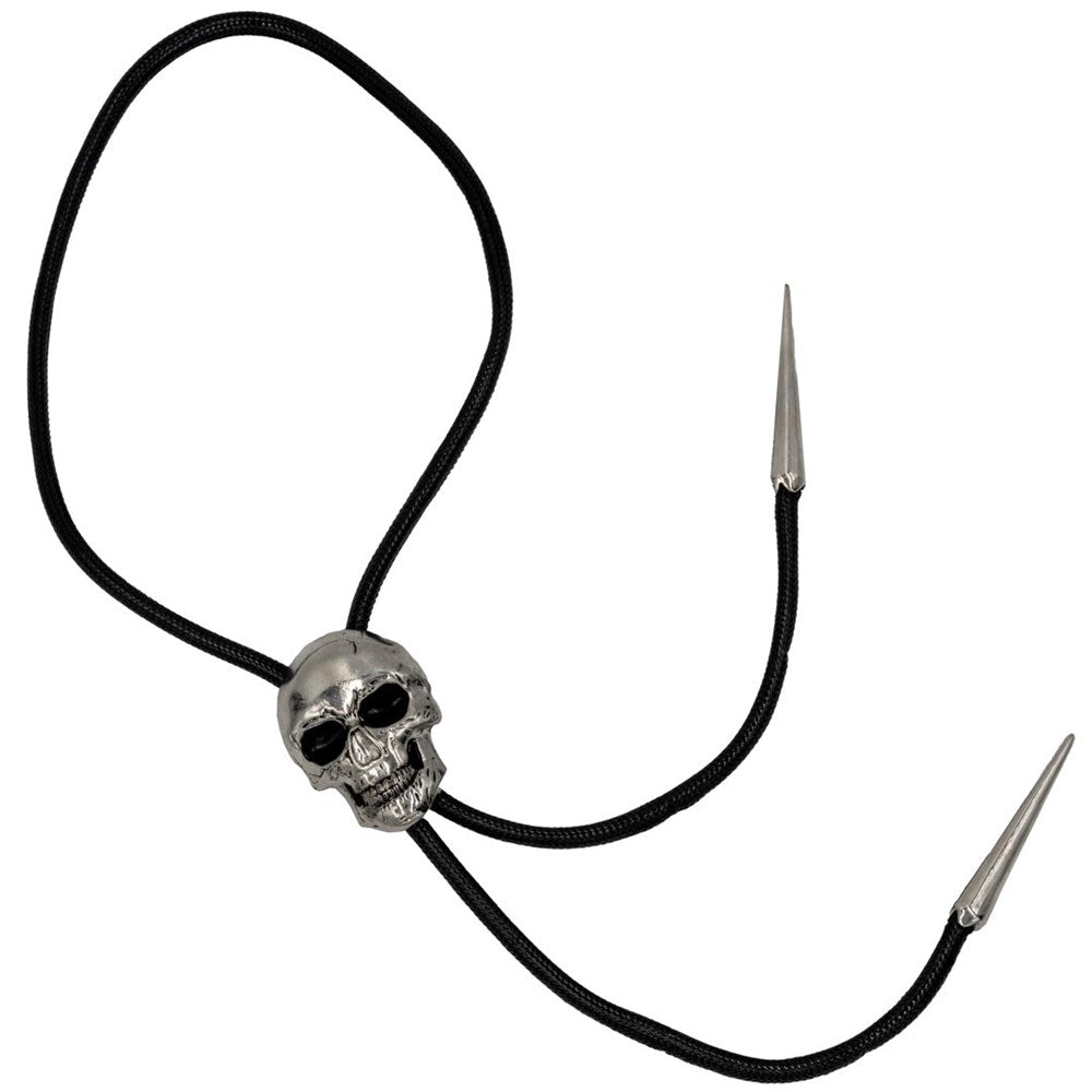 Skull Chrome Bolo Western Tie - Kreepsville