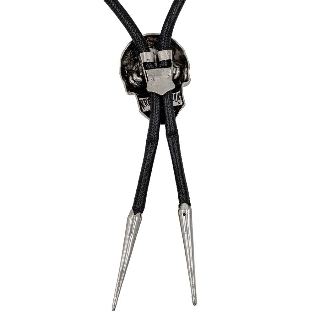 Skull Chrome Bolo Western Tie - Kreepsville