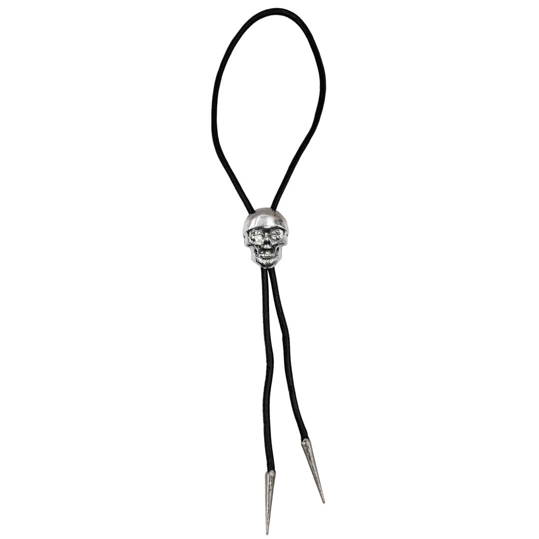 Skull Chrome Bolo Western Tie - Kreepsville
