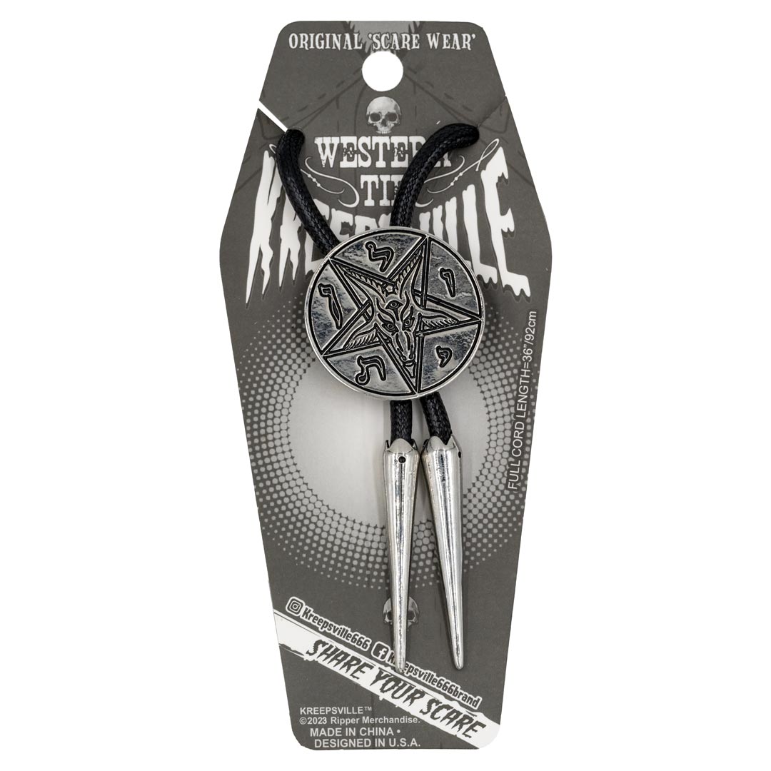 Satanic Circle Bolo Western Tie - Kreepsville