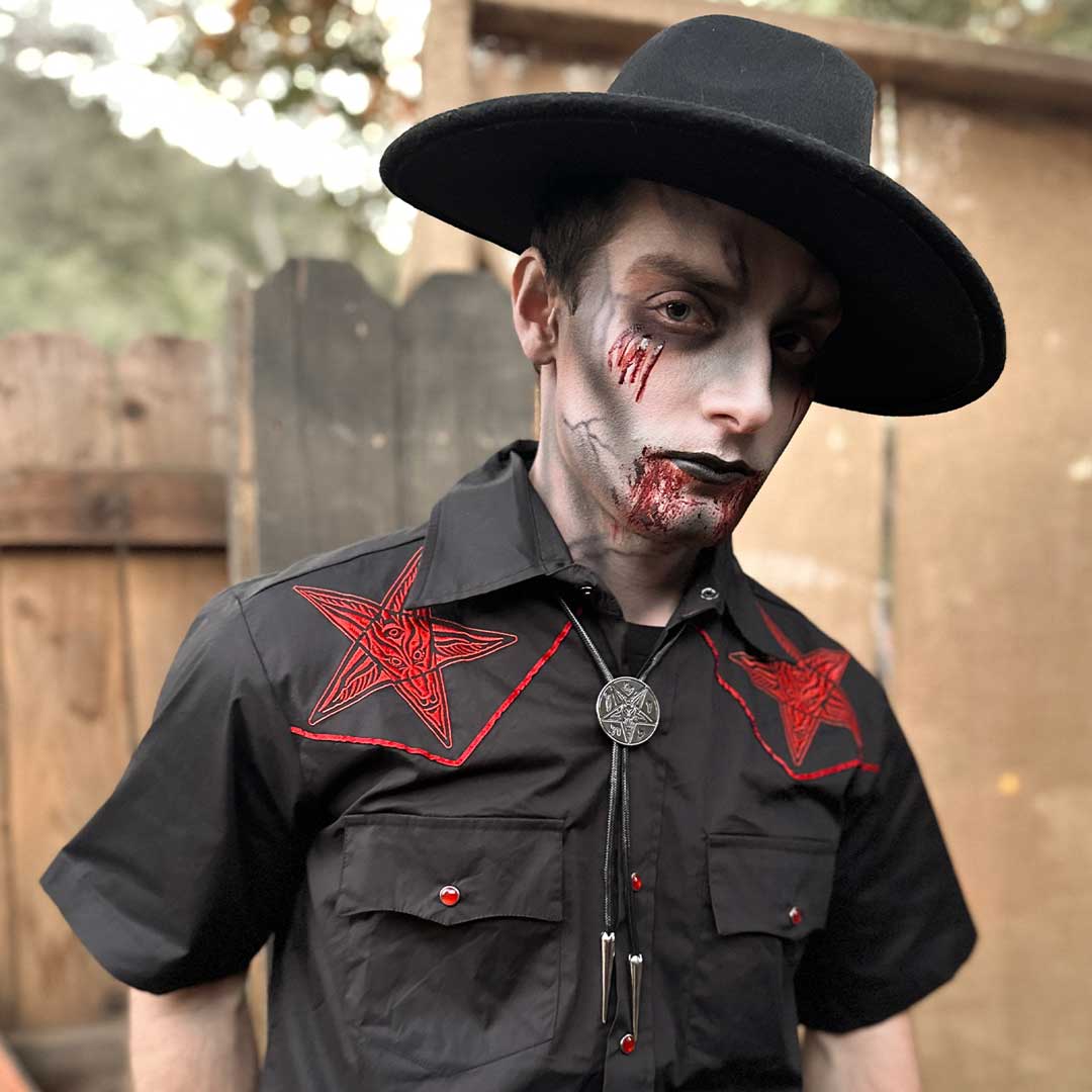 Satanic Circle Bolo Western Tie - Kreepsville