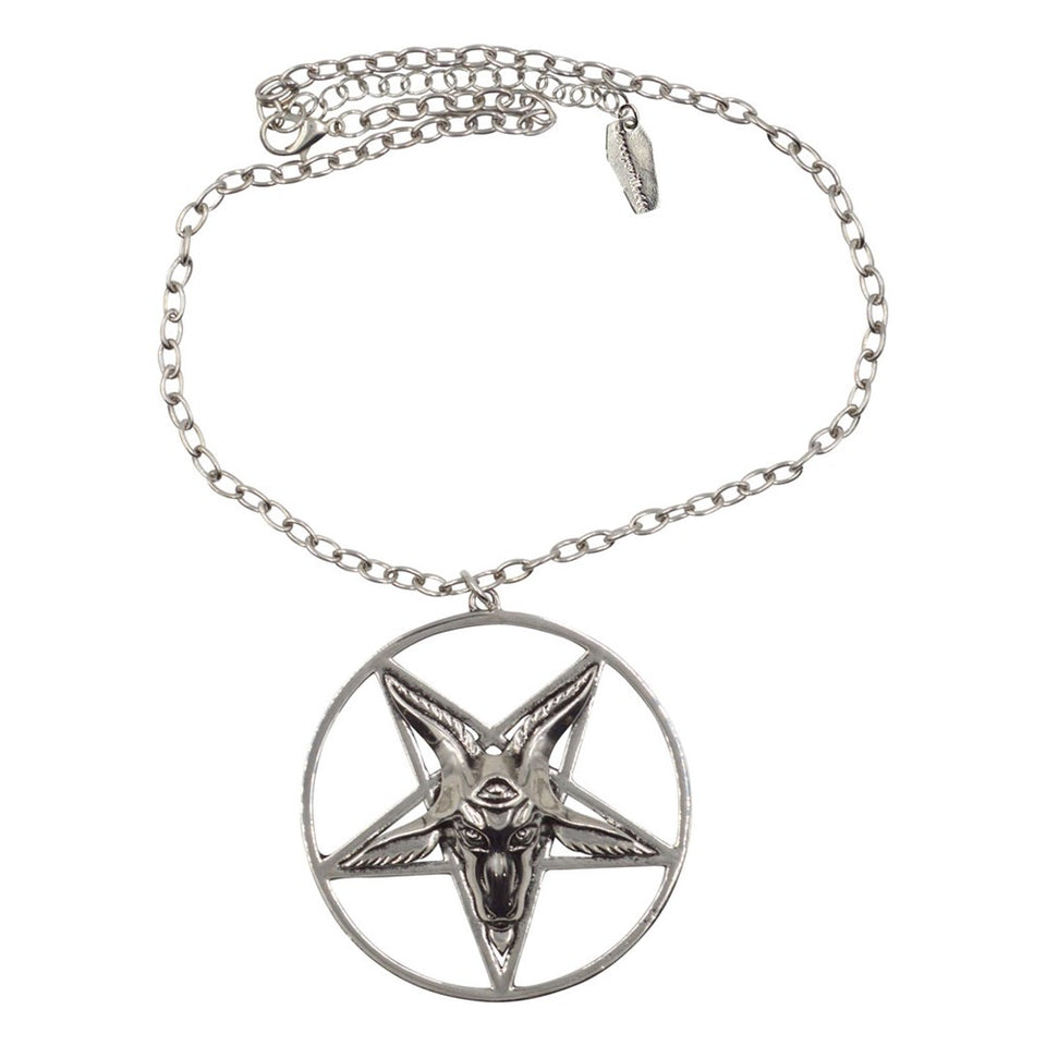 Baphomet Satanic Circle Necklace – Kreepsville