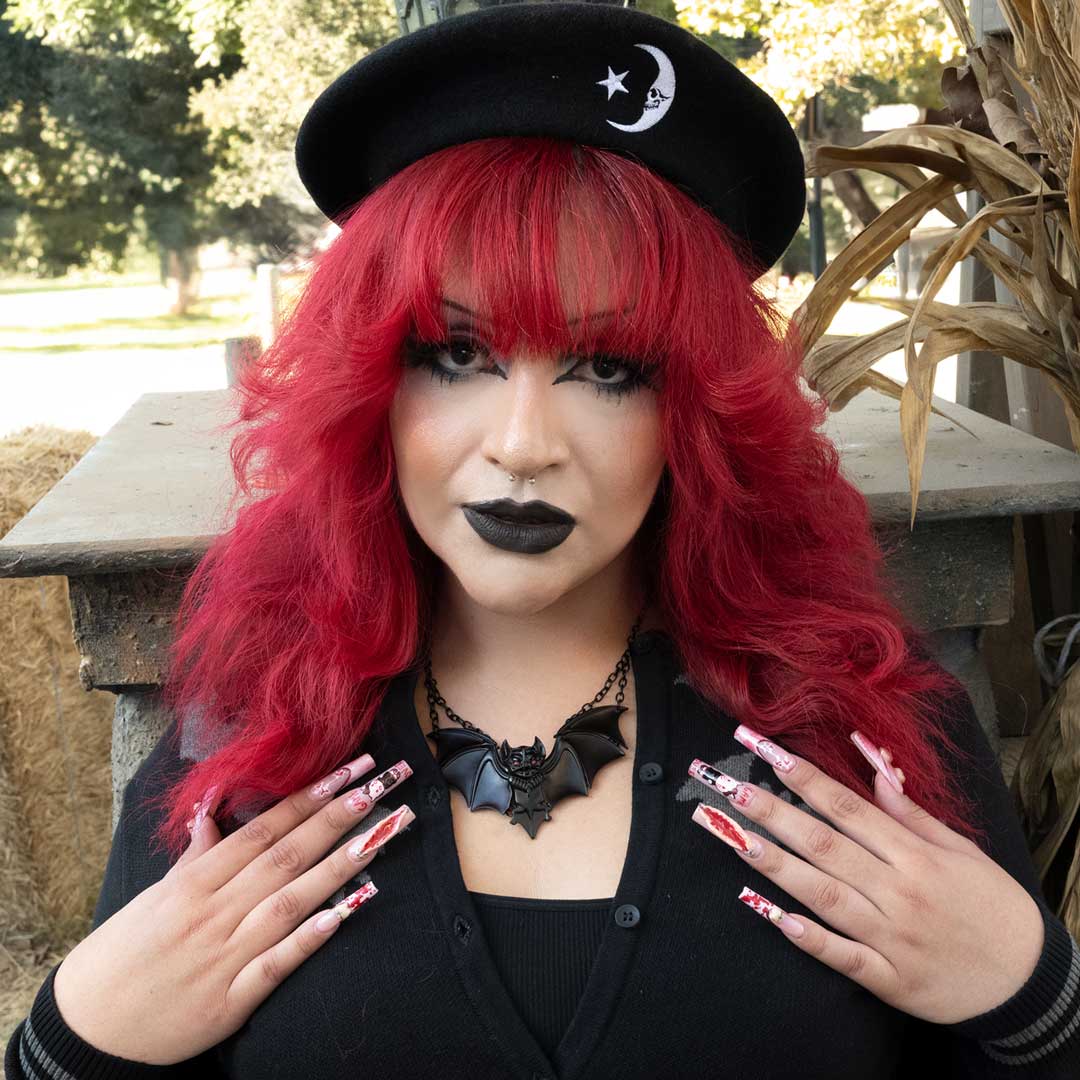 Creature Of The Night Bat Black Necklace - Kreepsville