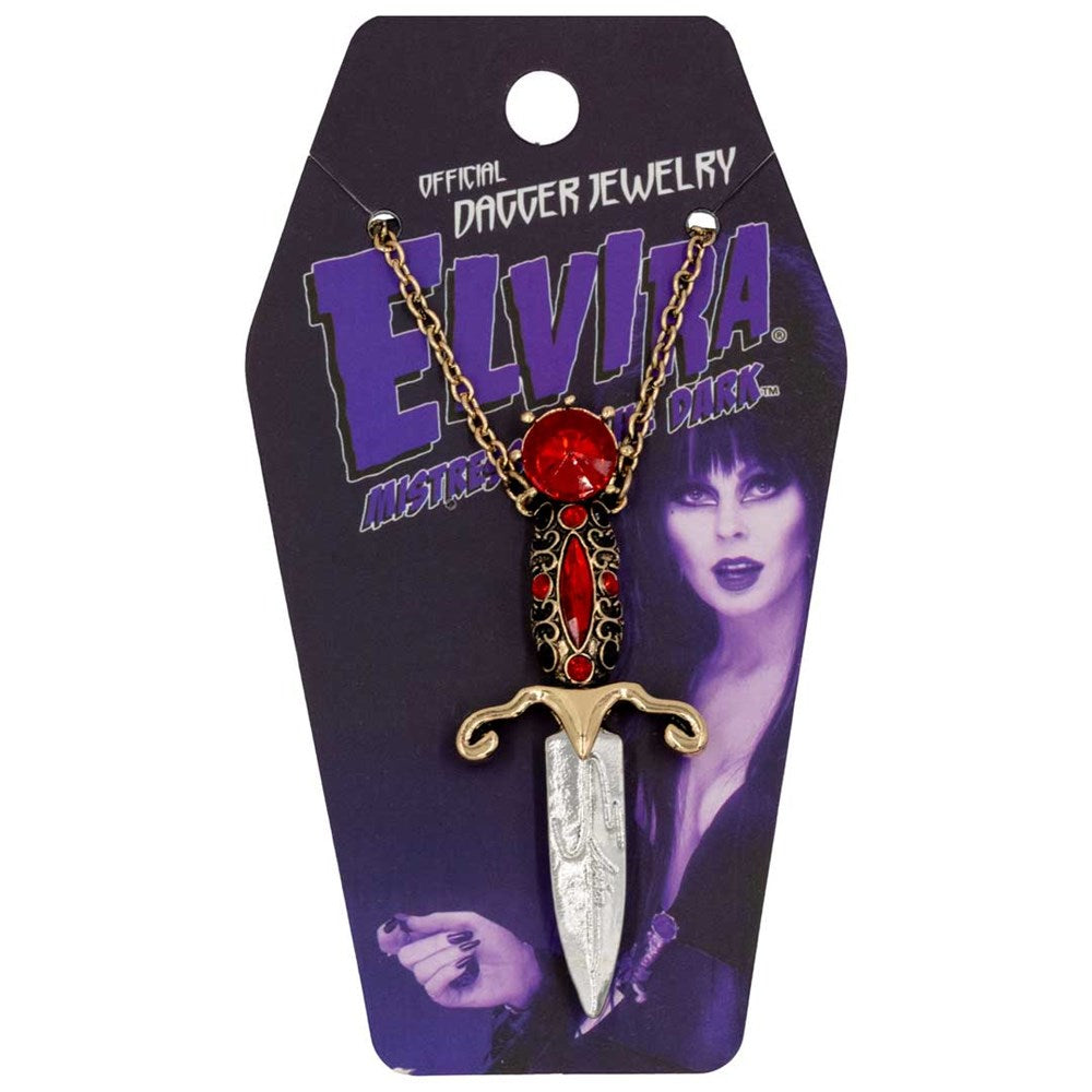 Elvira Dagger Necklace Red - Kreepsville