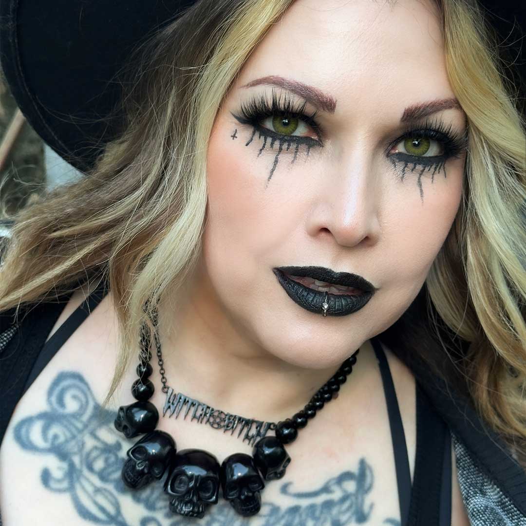 Kreepsville 666 Black Skull Collection Necklace