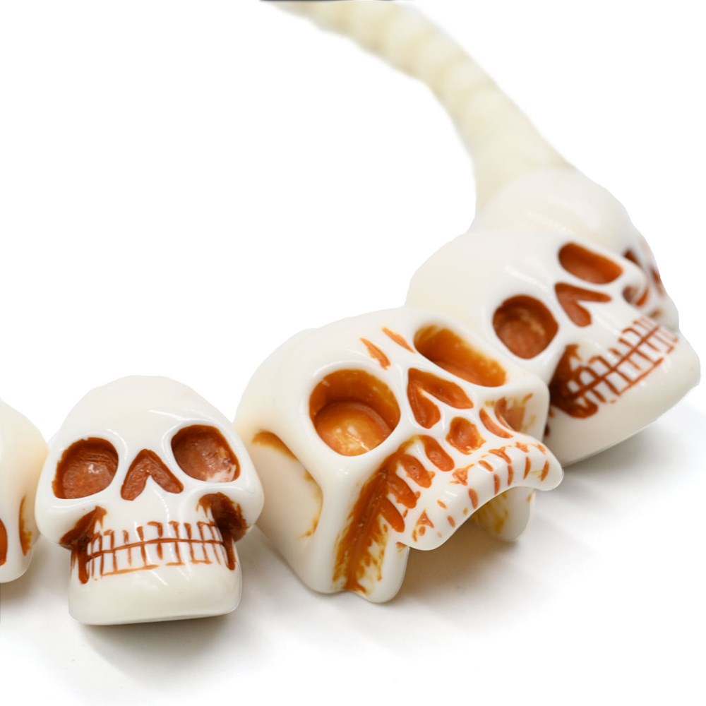 Kreepsville 666 White Skull Collection Necklace