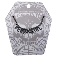 Thumbnail for Dead Girl Text Necklace - Kreepsville