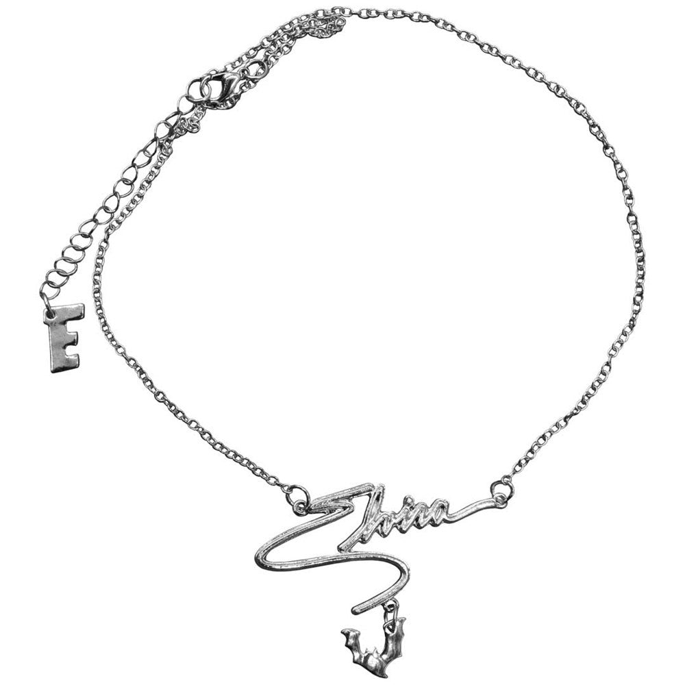 Elvira Bat Name Text Necklace - Kreepsville