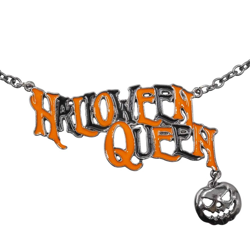 Halloween Queen Text Necklace - Kreepsville