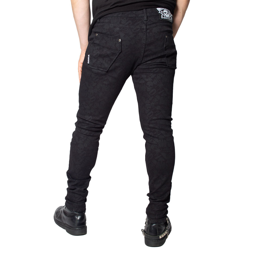 パンツ swagger destroy skinny jeans $30 Death Repeat Black Skinny Jeans