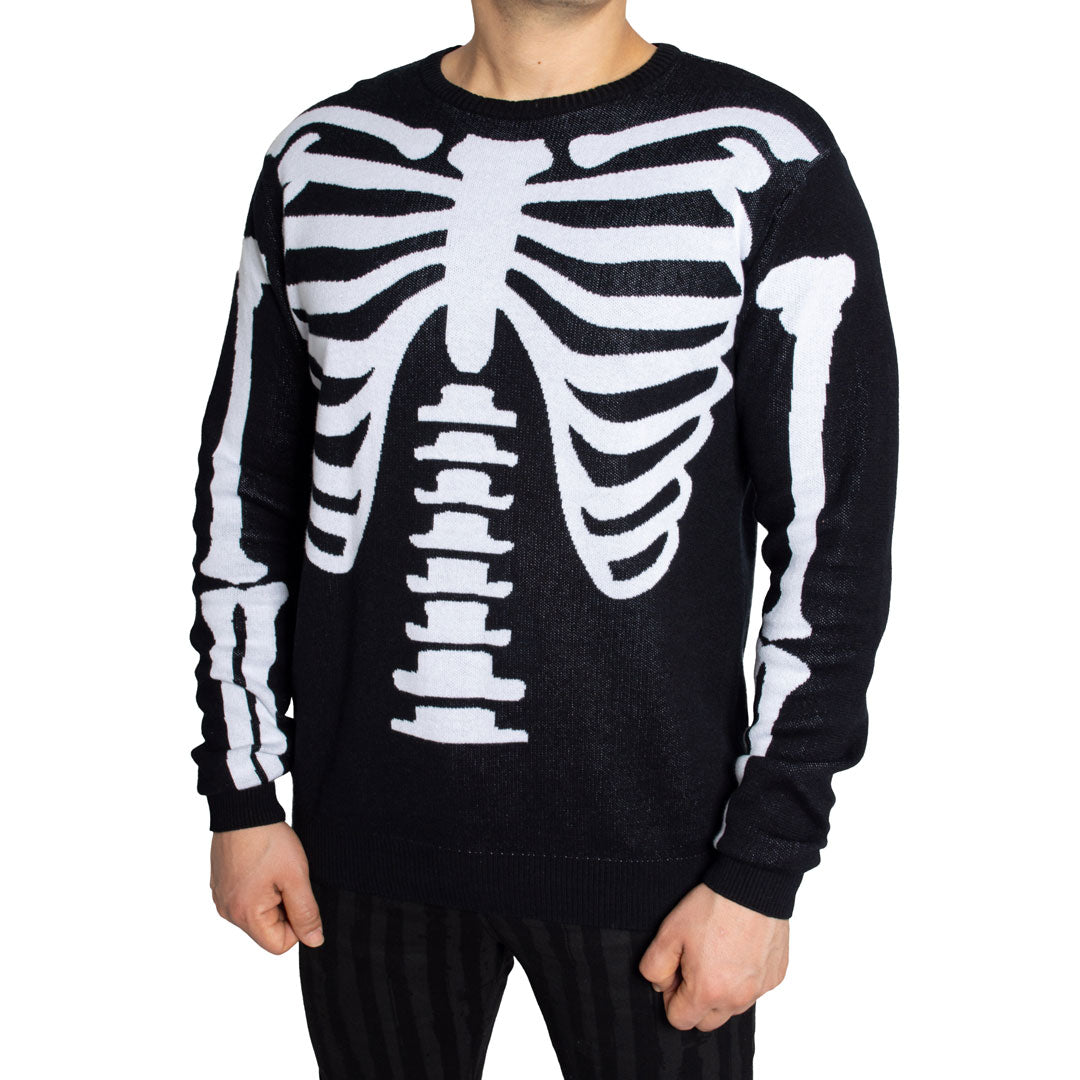 Ribcage Skeleton Bones Sweater - Kreepsville