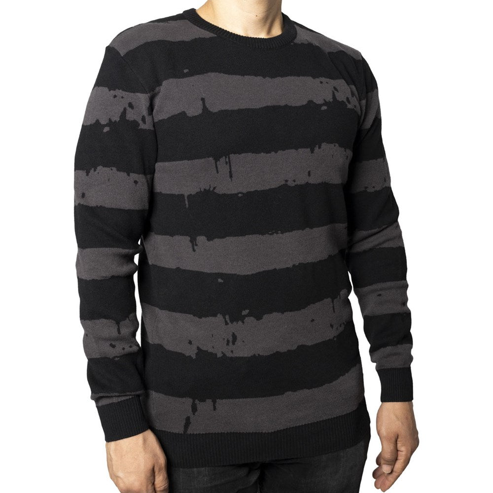 Destroyer Stripe Grey Sweater - Main Image