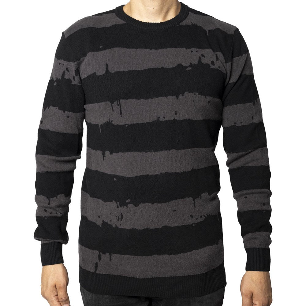 ピ* \"OPPOSITE STRIPE PULLOVER SHIRT MASU(エムエーエスユー)のOPPOSITE STRIPE PULLOVER SHIRT BLACKの通販