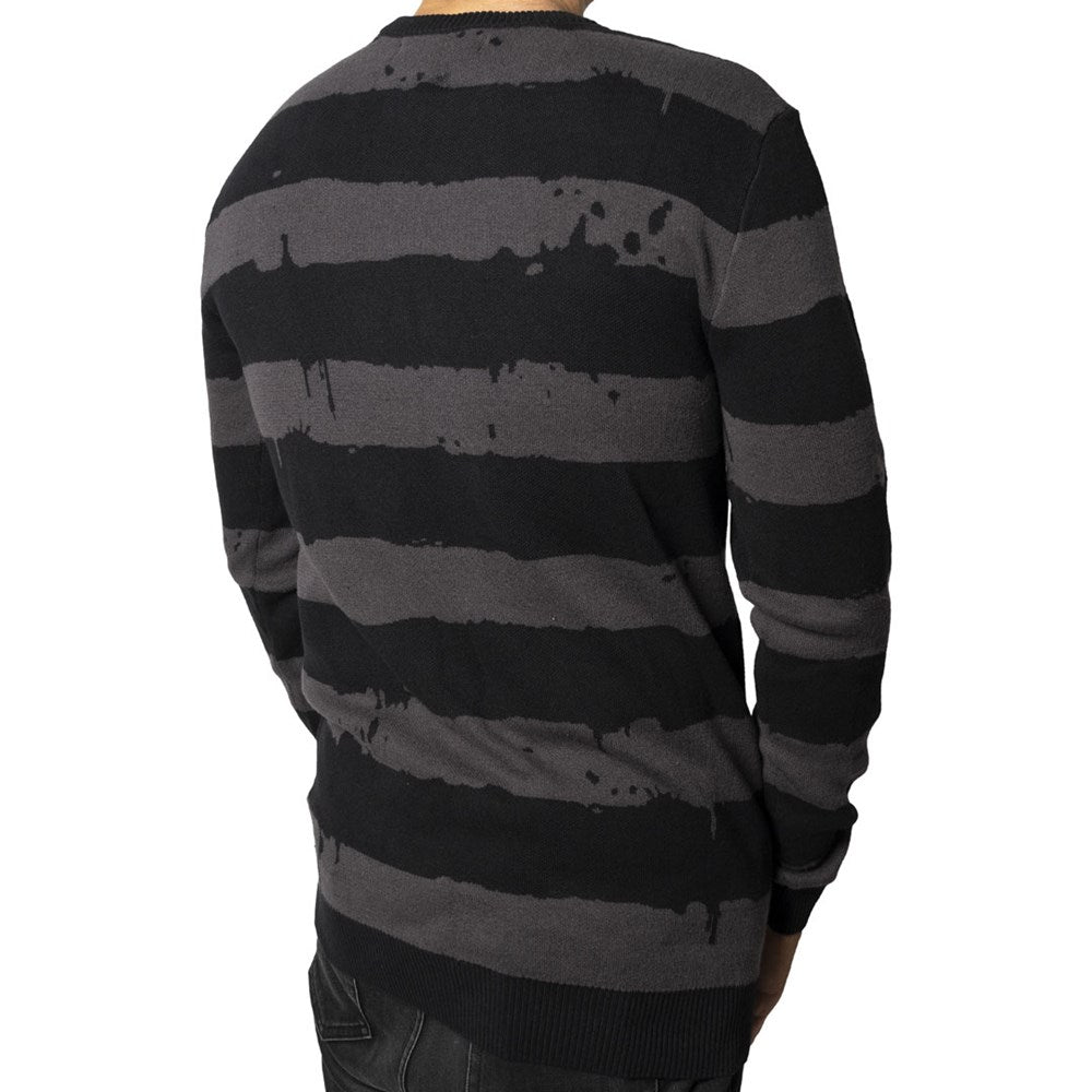 Destroyer Stripe Grey Sweater - Kreepsville