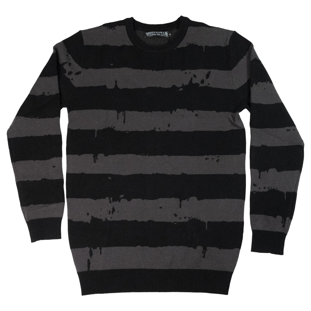 Destroyer Stripe Grey Sweater - Kreepsville