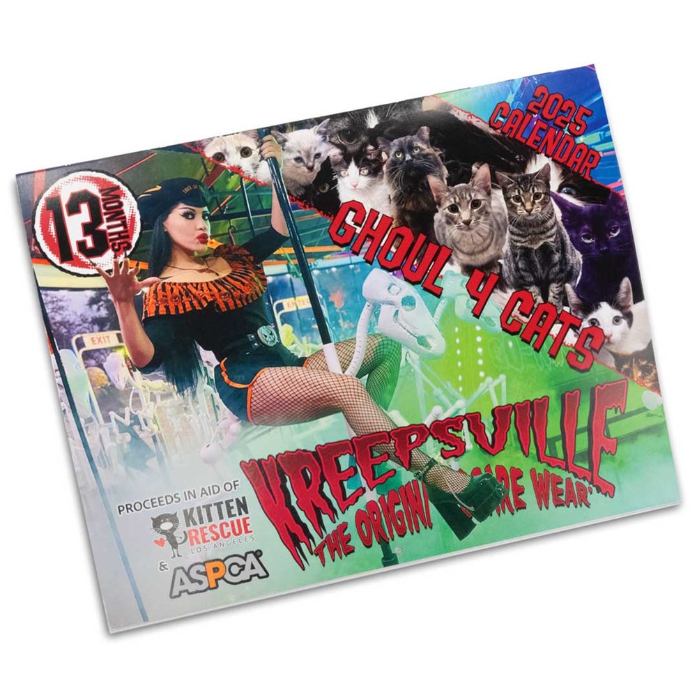 Kreepsville Ghoul 4 Cats 2025 Calendar - Kreepsville