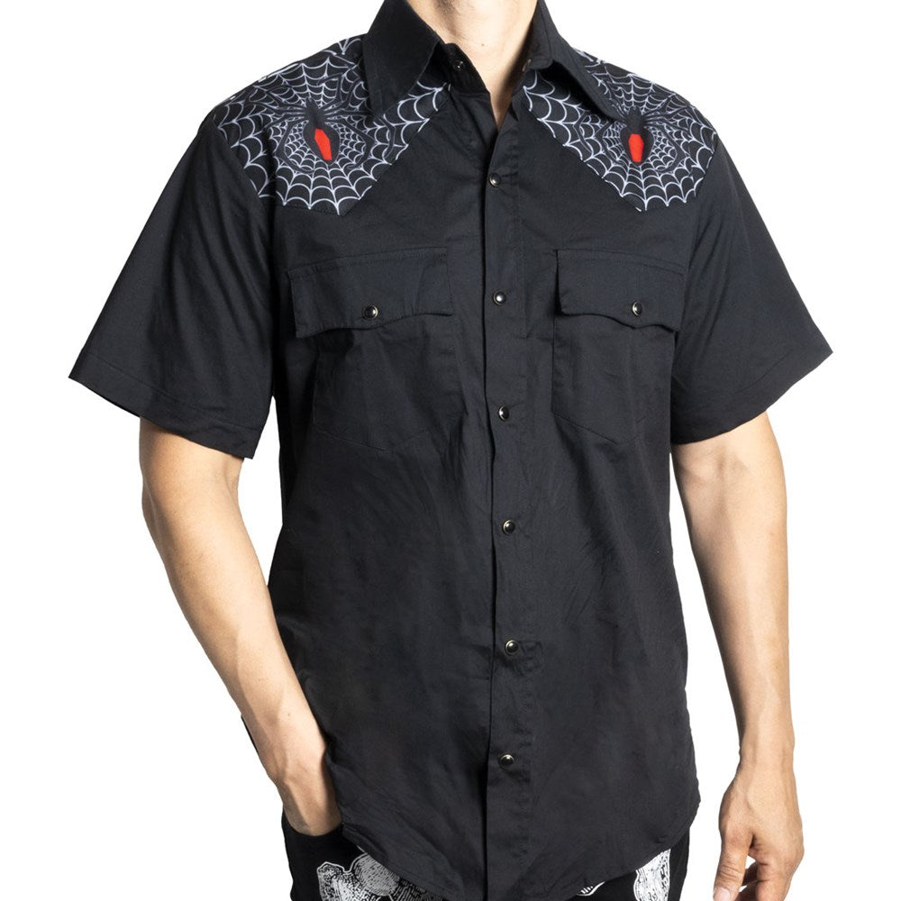 Black Widow Western Shirt - Kreepsville