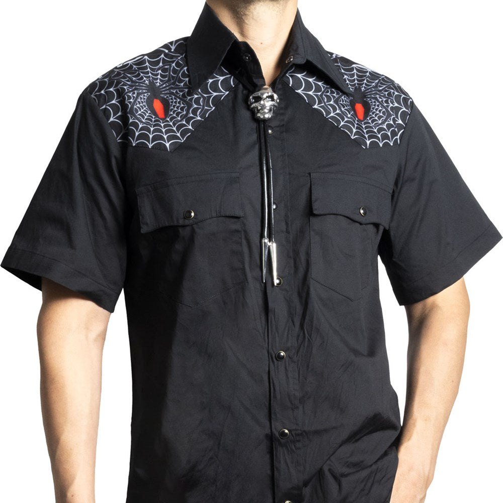 Black Widow Western Shirt - Kreepsville