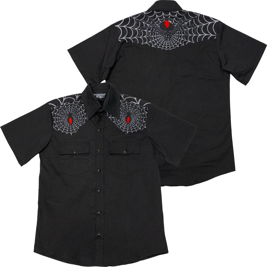 Black Widow Western Shirt - Kreepsville