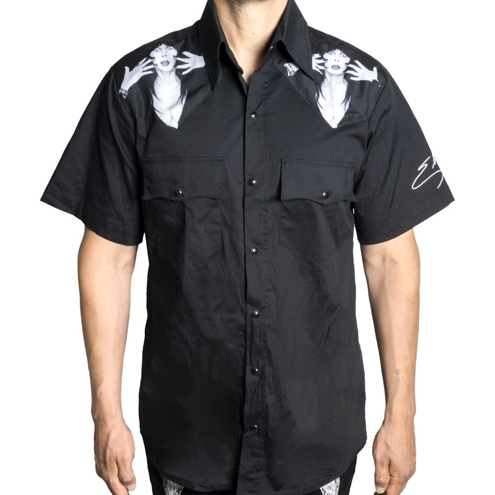 Elvira Classic Logo Western Shirt - Kreepsville