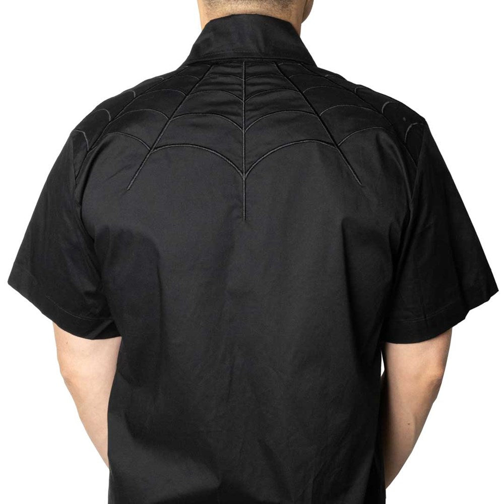 Spiderweb Black Western Shirt - Kreepsville