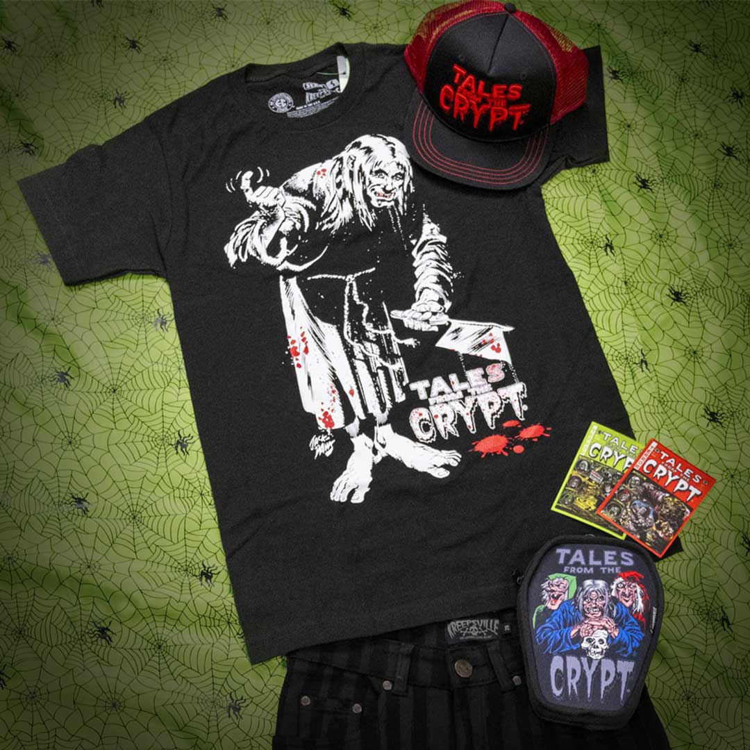 Tales From The Crypt Crypt Keeper Cleaver Tshirt - Kreepsville