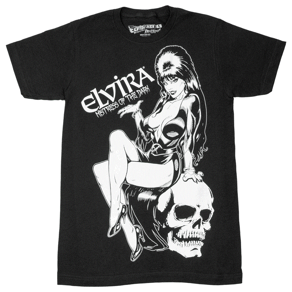 Elvira Comic Glow Jumbo Mens T-Shirt - Kreepsville