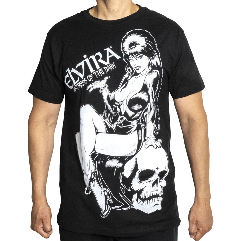 Elvira Comic Glow Jumbo Mens T-Shirt - Kreepsville