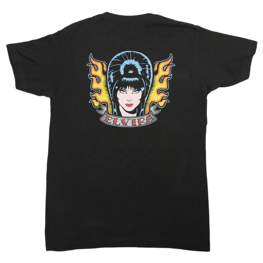 Elvira Tattoo Flame Mens T-Shirt - Kreepsville