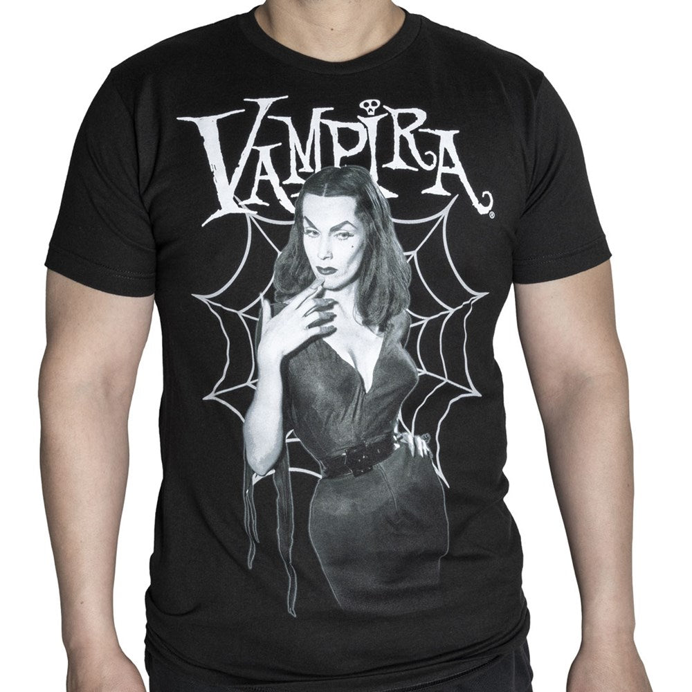 Vampira Cobweb T-shirt - Kreepsville