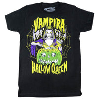 Thumbnail for Vampira Hallow Queen T-shirt - Kreepsville