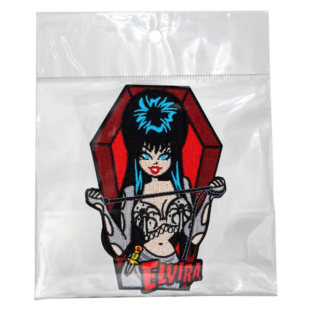 Elvira Coffin Spiders Patch
