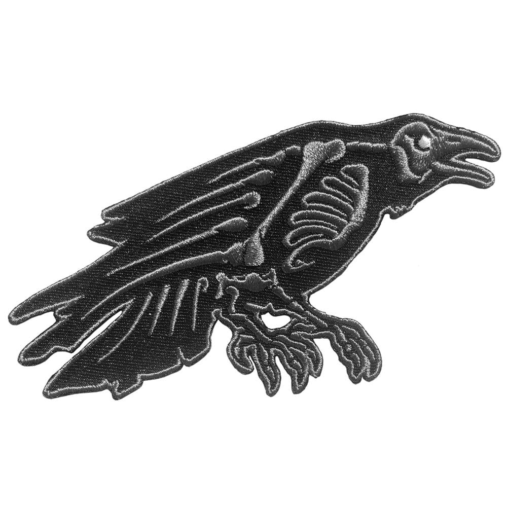 Skelli Bones Raven Patch - Kreepsville