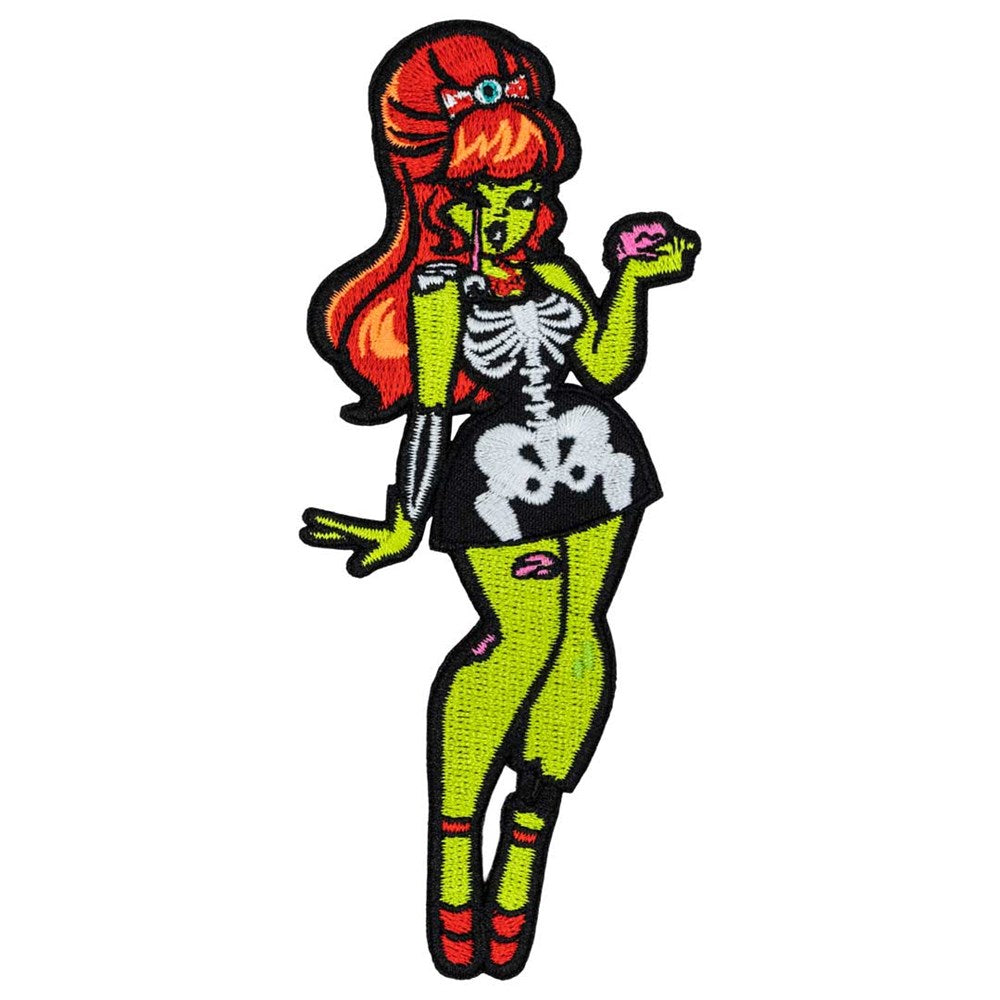Ripper Merchandise – Patch Tissu Zombie XL – 24 Cm – Vert – Effet Pourri – Repassable – Déguisement – Dès 14 Ans