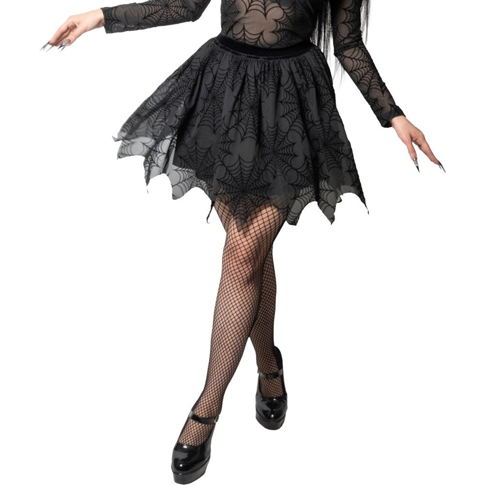 Spiderweb Mesh Tutu Skirt - Kreepsville