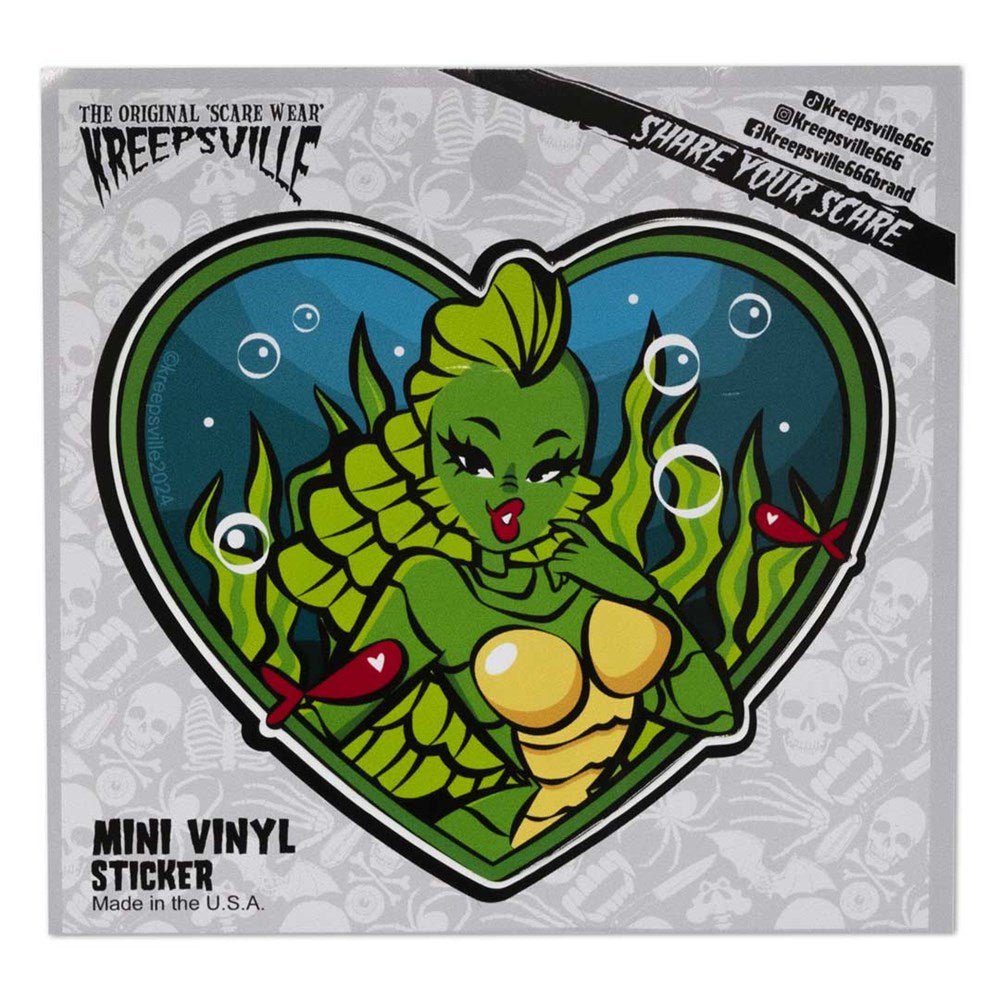 Creature Heart Mini Vinyl Sticker - Kreepsville